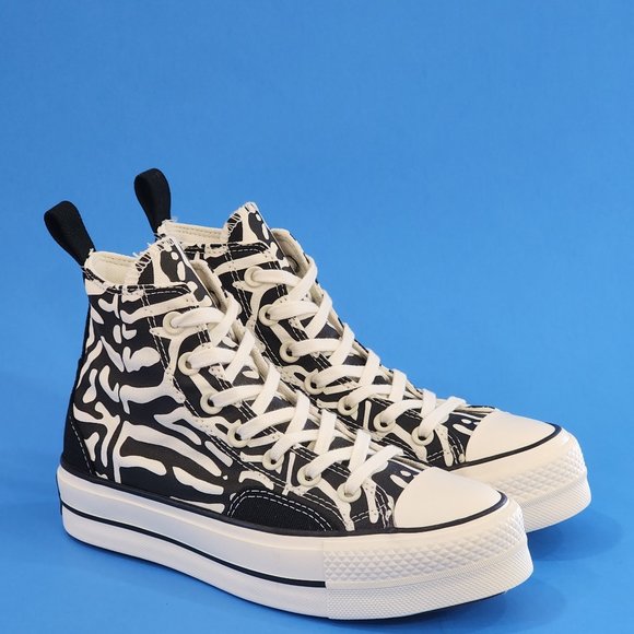 Converse CTAS High Top Lift Animal Mix Women's Platform Sneakers A03713C NWT - Picture 1 of 6